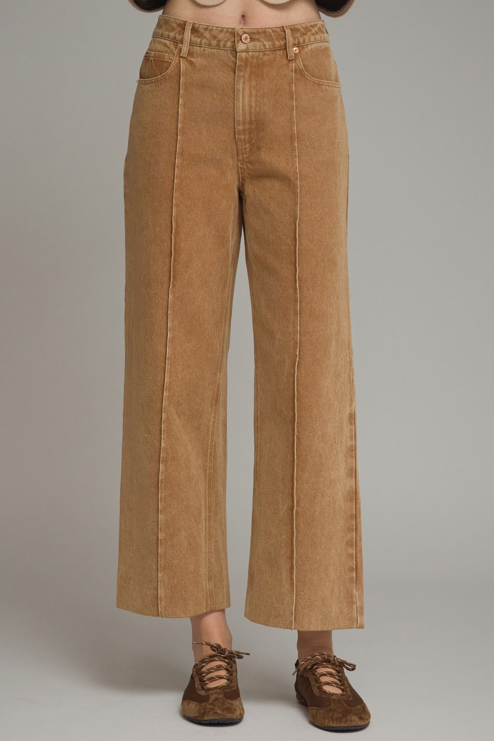 Front Seam Colored Denim