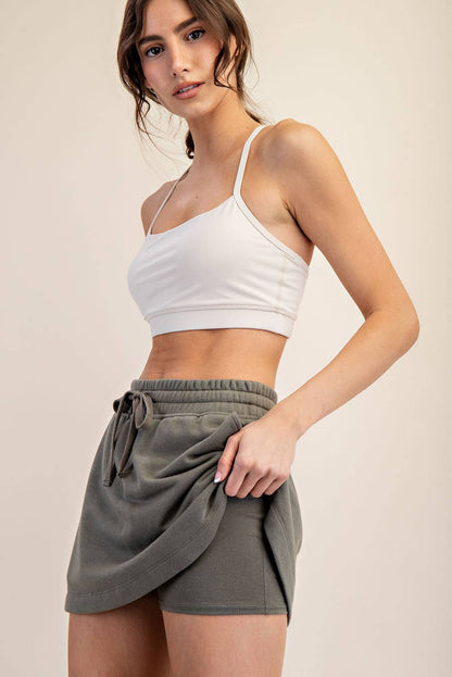 Casual French Terry Skort