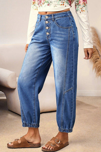 Tapered Bottom Jeans