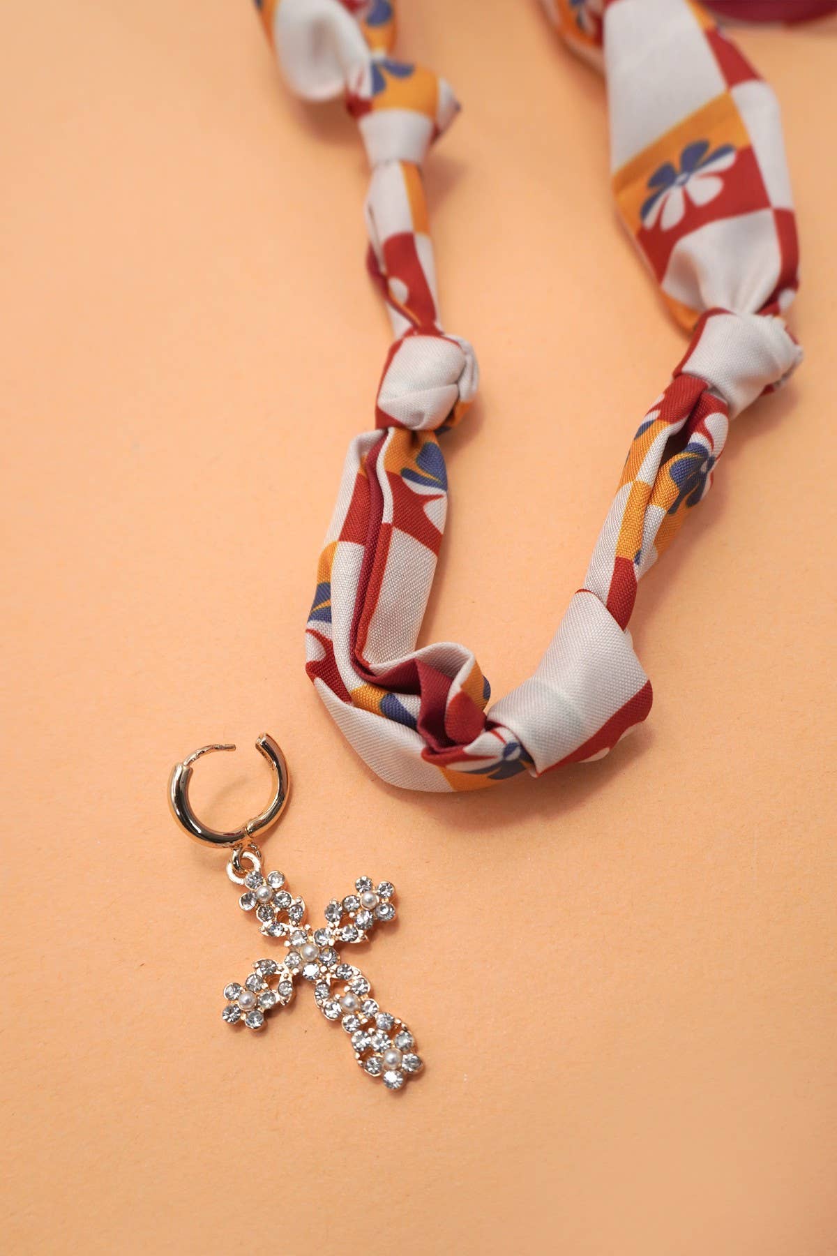 Handmade Scarf Charm Necklace