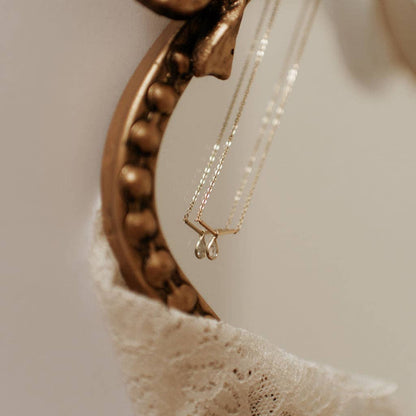 Harper Diamond Teardrop Necklace