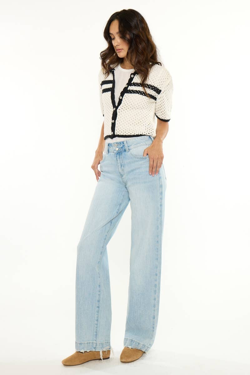 Kan Can High Rise Wide Trouser