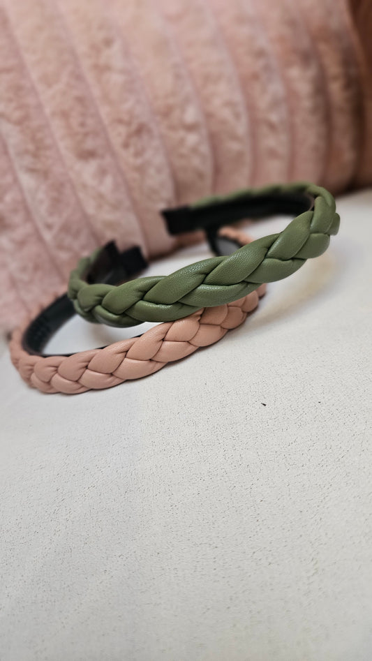 Braided Leather Headband